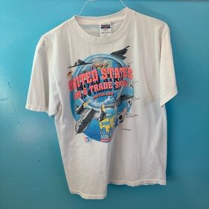 VINTAGE 90s US Air & Trade Show Tee